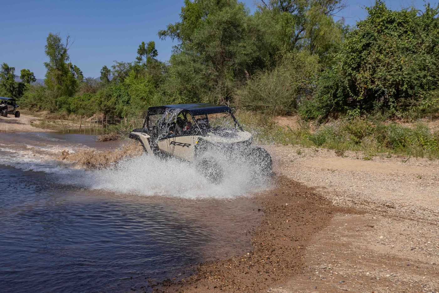 RZR adventure crossing rivers and natural trails in Nayarit