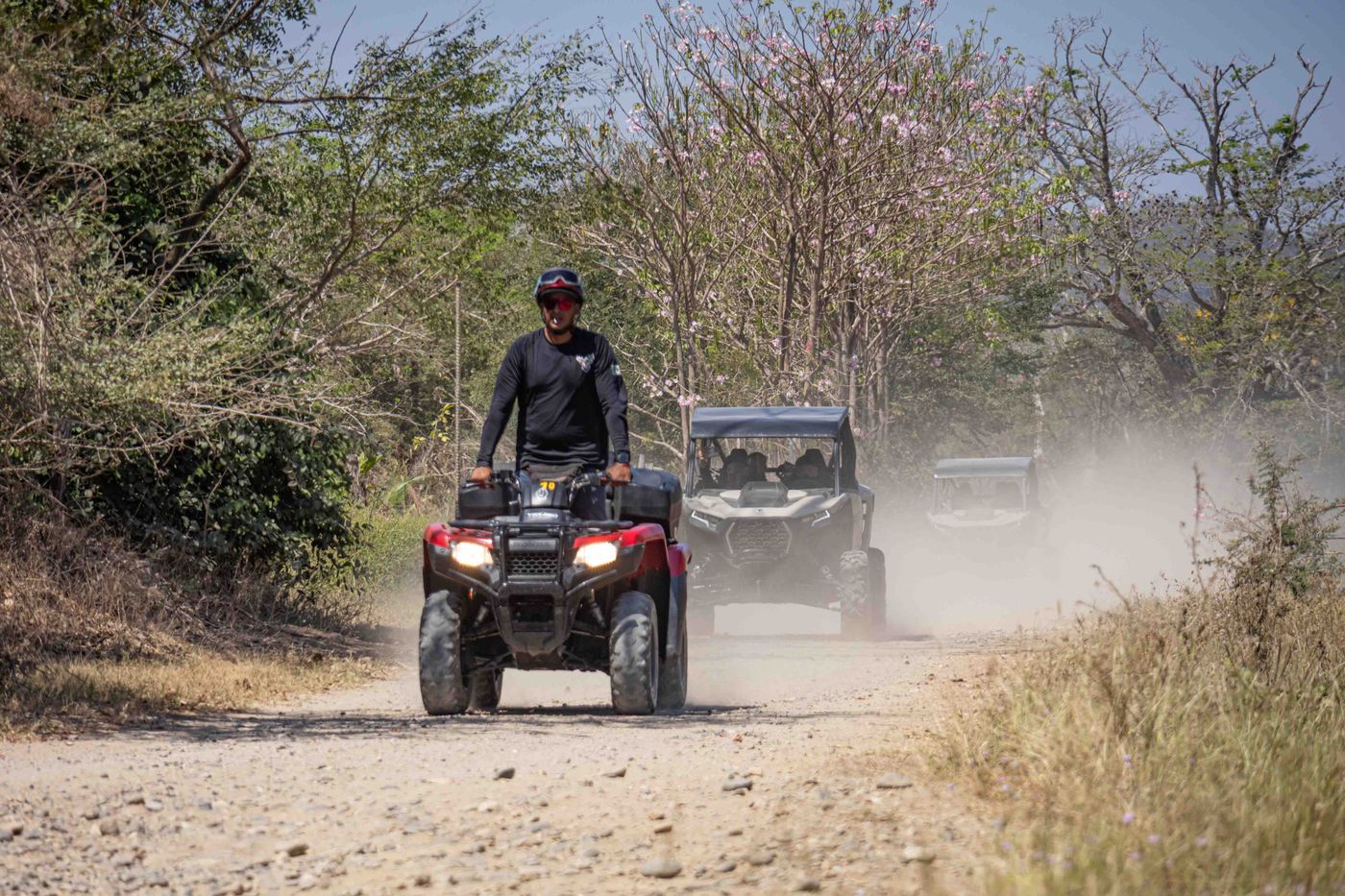 RZR convoy riding dusty off-road trails in Nayarit