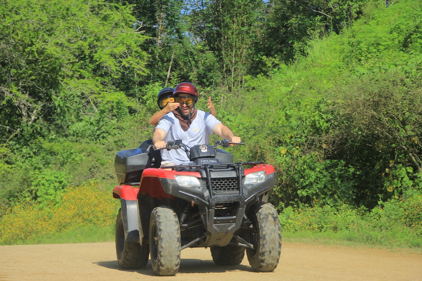 people with atv