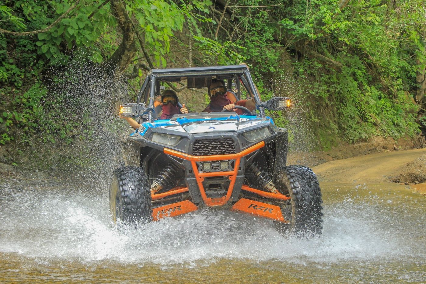 ATV river crossing tour near Puerto Vallarta cruise port