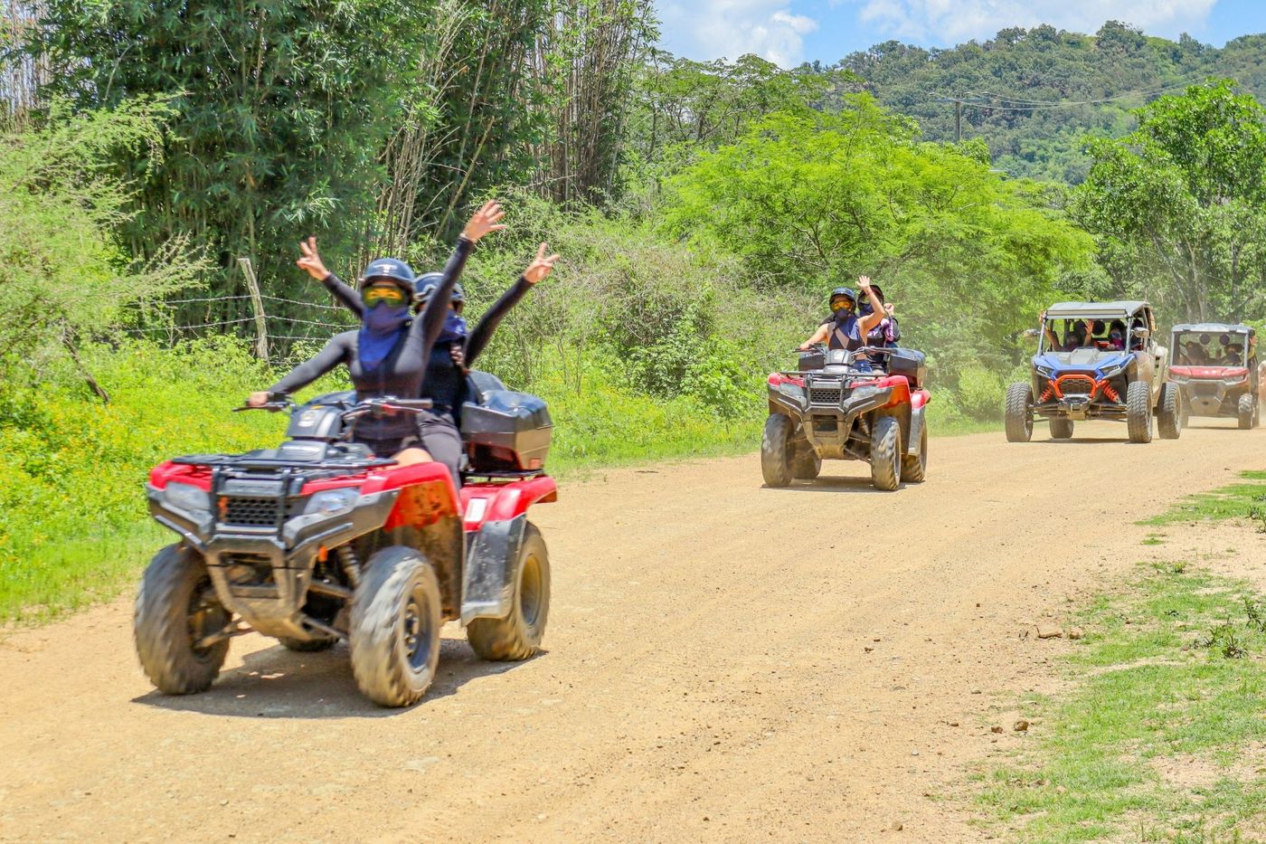 Cruise ship passengers enjoying an ATV adventure in Puerto Vallarta