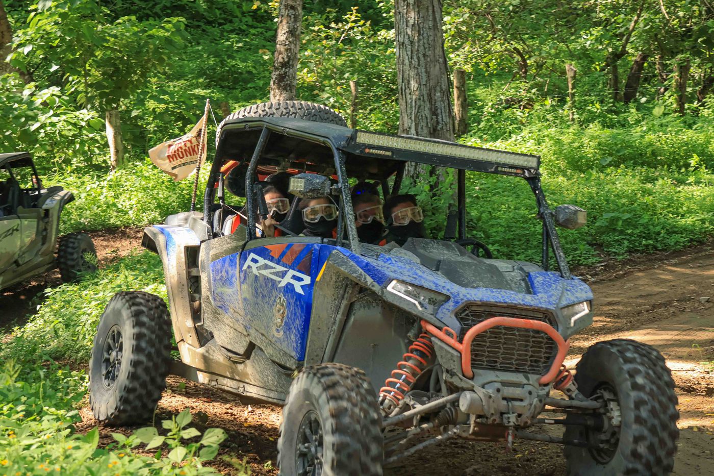 Four-passenger RZR riding off-road trails in Nayarit