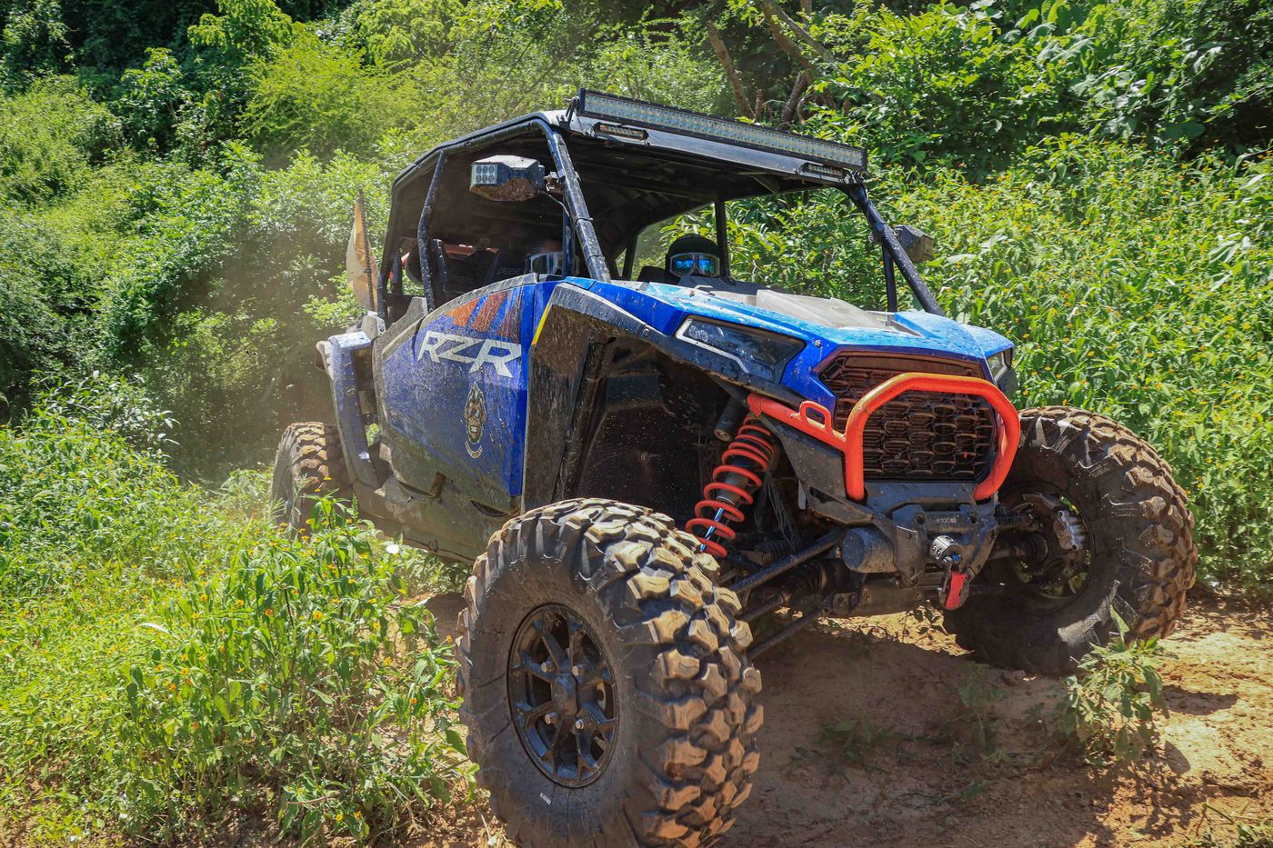 RZR off-road vehicle exploring trails on the Capomo Route in Nayarit, Mexico